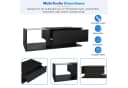 STILVORA Couchtisch Sofatisch mit Glastischplatte, LED-Beleuchtung, Schwarz Bild 5
