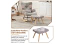 STILVORA Schaukelstuhl mit Fußstütze Loungesessel Relaxsessel Wohnzimmer Bild 5
