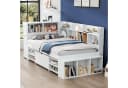 STILVORA Jugendbett Kinderbett 140/90×200cm multifunktionales Schlafsofa Daybett Bild 2