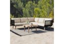 STILVORA Gartenlounge-Set mit Sofa und Couchtisch Beige/Schwarz Bild 3