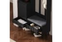 STILVORA Garderoben-Set Flurgarderobe mit Sitzbank Schwarz Bild 4