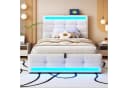 STILVORA Polsterbett 90x200 mit Stauraum und USB Bild 1