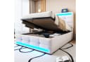 STILVORA Polsterbett 90x200 mit Stauraum und USB Bild 3
