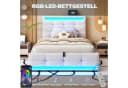 STILVORA Polsterbett 90x200 mit Stauraum und USB Bild 5