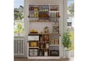 STILVORA Hochschrank Küchenschrank Weiß Modern mit verstellbaren Regalen Bild 1