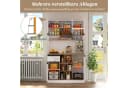 STILVORA Hochschrank Küchenschrank Weiß Modern mit verstellbaren Regalen Bild 5