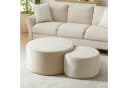 STILVORA Couchtisch Schaumstoff 2er-Set Beige Bild 1