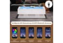 STILVORA Couchtisch mit Schubladen, LED-Beleuchtung, Glasplatte Bild 4