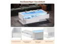 STILVORA Couchtisch mit Schubladen, LED-Beleuchtung, Glasplatte Bild 5