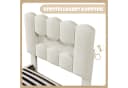 STILVORA Polsterbett 90x200 cm LED-Licht Kinderbett Samt Bild 5