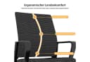 STILVORA Relaxsessel Schwarz Metallrahmen Netzrücken Bild 4