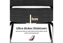 STILVORA Relaxsessel Schwarz Metallrahmen Netzrücken Bild 5