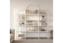 STILVORA Bücherregal Weiß 5 Schichten Metallregal Wolkenform Bild 1