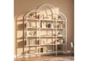 STILVORA Bücherregal Weiß 5 Schichten Metallregal Wolkenform Bild 2