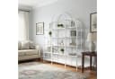 STILVORA Bücherregal Weiß 5 Schichten Metallregal Wolkenform Bild 3