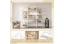 STILVORA Bücherregal Weiß 5 Schichten Metallregal Wolkenform Bild 4