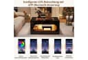 STILVORA Couchtisch mit LED-Beleuchtung und Glasplatte Schwarz Bild 4