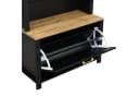 STILVORA Garderobenschrank Holzfarbe + Schwarz Bild 4