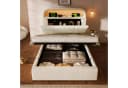 STILVORA Polsterbett 90x200 mit Bettkasten, Stauraumbett Jugendbett mit LED & Ladestation Bild 1