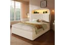 STILVORA Polsterbett 90x200 mit Bettkasten, Stauraumbett Jugendbett mit LED & Ladestation Bild 3