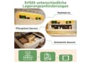 STILVORA Polsterbett 90x200 mit Bettkasten, Stauraumbett Jugendbett mit LED & Ladestation Bild 5