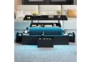 STILVORA Couchtisch Schwarz Liftfunktion LED 4 Schubladen Bild 1
