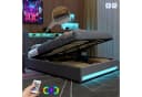 STILVORA Polsterbett mit Bettkasten 160x200 cm USB LED-Licht Bild 2