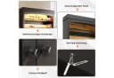 STILVORA Highboard Küchenschrank mit LED-Beleuchtung und Arbeitsplatte Schwarz Bild 4