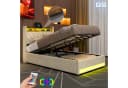 STILVORA Polsterbett mit Bettkasten 140x200 cm USB & LED-Licht Bild 2