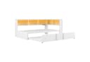 STILVORA Daybed 90x200 mit Ausziehbett, LED & USB, 5 Staufächer Bild 4