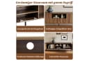 STILVORA TV-Schrank Lowboard mit Wellentüren und Eisenbeinen Bild 5