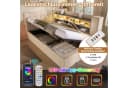 STILVORA Polsterbett Beige mit LED-Kopfteil, USB-Anschluss & Bettkasten Bild 4