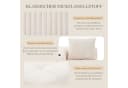 STILVORA Sofa Cord Beige mit Seitentasche & Getränkehalter Bild 5