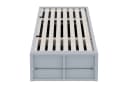 STILVORA Kinderbett 90x200 mit Stauraum und Schreibtisch grau/weiß Bild 5
