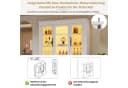 STILVORA Vitrine Weiß mit LED-Beleuchtung, 4 Schranktüren & 2 Schubladen Bild 5