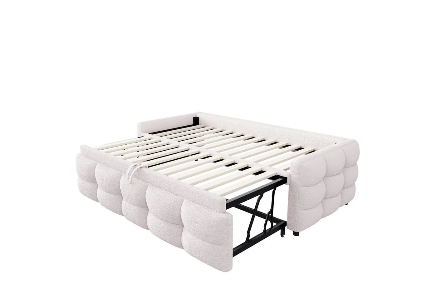 STILVORA Schlafsofa Teddy-Samt 90/180x190 cm Multifunktional - Bild 4