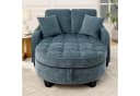 STILVORA Schlafsofa mit Aufbewahrungs-Hocker, Modulares Sofa Relaxsofa aus Chenille Bild 1
