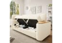 STILVORA Schlafsofa 3-Sitzer Relaxsofa Beige mit Stauraum Bild 2