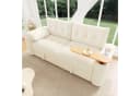 STILVORA Schlafsofa 3-Sitzer Relaxsofa Beige mit Stauraum Bild 3