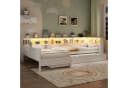 STILVORA Daybett 90x200 mit Ausziehbett, LED & USB Bild 3