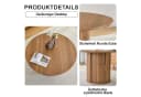 STILVORA Runder Esstisch Walnuss Landhausstil 120 cm Bild 5