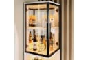 STILVORA Vitrinenschrank LED Weiß mit Glastüren Bild 3