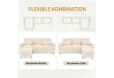 STILVORA Schlafsofa Ecksofa Beige mit Schlaffunktion, USB & LED Bild 5