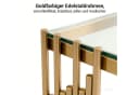 STILVORA 2er-Set Beistelltische Glas Gold Modern Bild 5