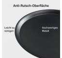 STILVORA Beistelltisch rund Schwarz/Gold Metall Bild 4