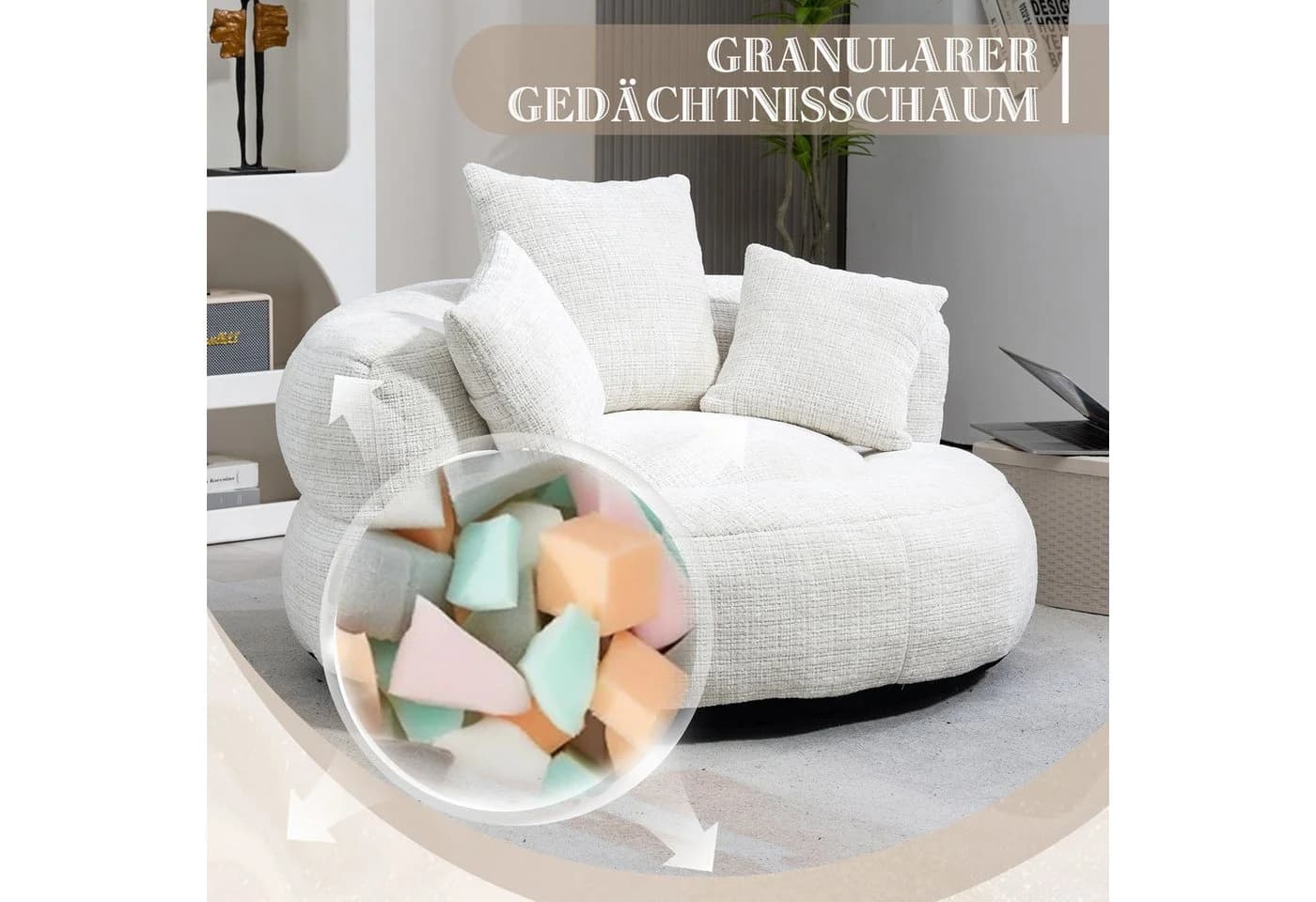 STILVORA Relaxsessel Indoor Outdoor Sitzsack - Bild 5