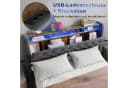STILVORA Polsterbett 140x200 mit Matratze, Bettkasten & LED Bild 4