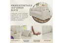 STILVORA Schlafsofa 2-Sitzer Beige Chenille mit USB & Stauraum Bild 4