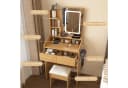 STILVORA Schminktisch mit LED-Spiegel, Hocker & Steckdose Bild 3