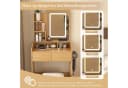 STILVORA Schminktisch mit LED-Spiegel, Hocker & Steckdose Bild 4